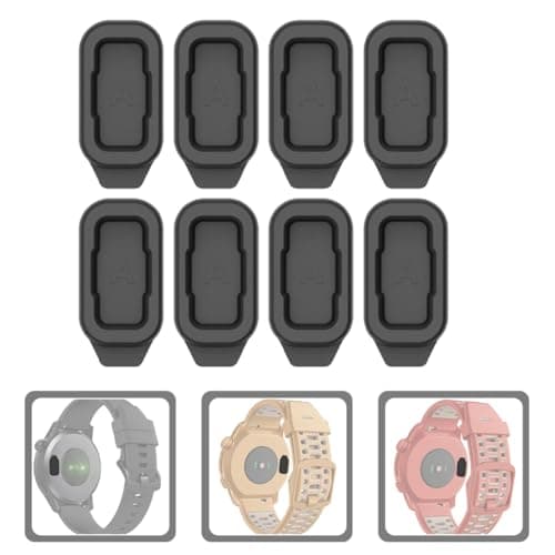 Healeved Watch Charger Port Silicone Dust Covers 8 Pack Compatible with Coros Pace Smartwatch for Sports and Travel — view 5