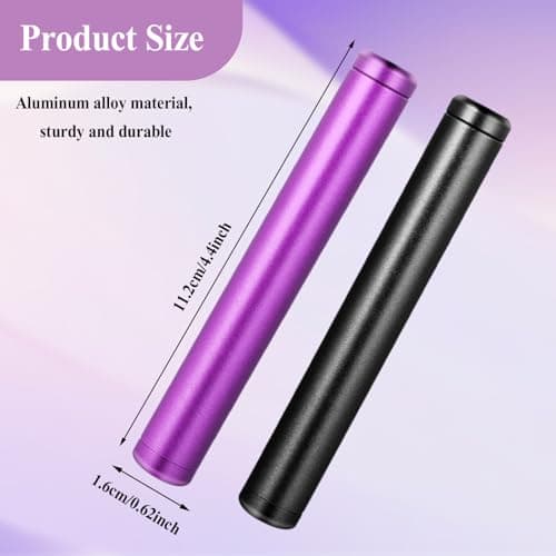 AOZUO 2 Pack Metal Tube Container, Waterproof Storage Tube Holder Case — view 2