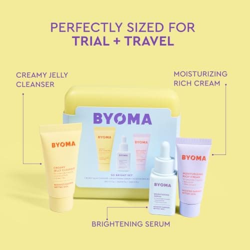 BYOMA So Bright Travel Size Gift Set - Skincare Minis (30ml, 15ml, 15ml) — view 2