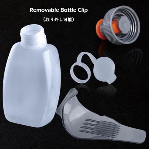 TRIWONDER Running Water Bottle Leakproof Small Hydration Flask for Sports Hiking Cycling, Fits Vest Pack Belt (250ml - 1 Pcs with Clip, Lid) — view 6