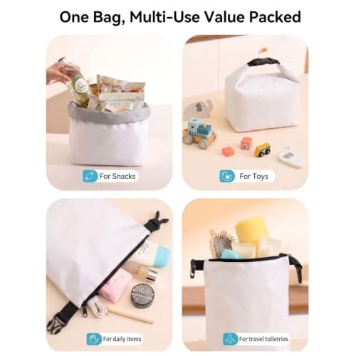Insulated Lunch Bag Rolltop Lunchbox for Women Men Leakproof Lunch Tote Bag — view 5