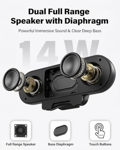 ZETIY USB Speaker Sound Bar, Monitor Speaker with Clip-on Design — view 4
