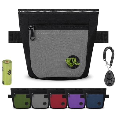 OFFCUP Dog Treat Pouch and Training Clicker, Upgrade Dog Treat Bag