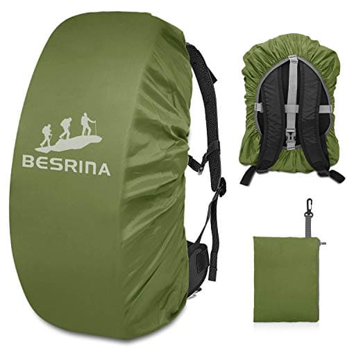 Besrina 15-90L Waterproof Backpack Rain Cover with Reflective Safety Strip