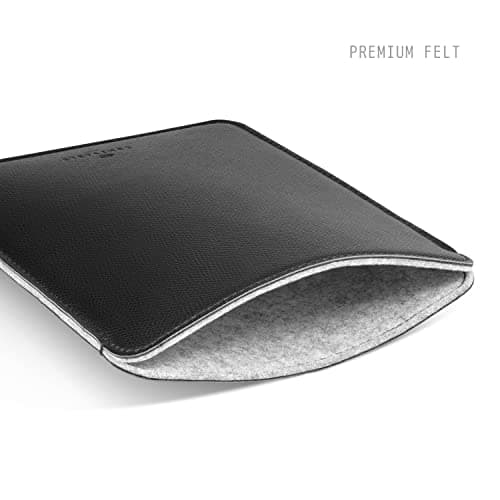 Comfyable E-Reader Sleeve Precisely Compatible for 7 Inch Kindle Paperwhite Colorsoft Edition, 6.8 Inch Kindle Paperwhite 5 (11th Generation 2021), PU Faux Leather Protective Pouch Case, Black — view 2