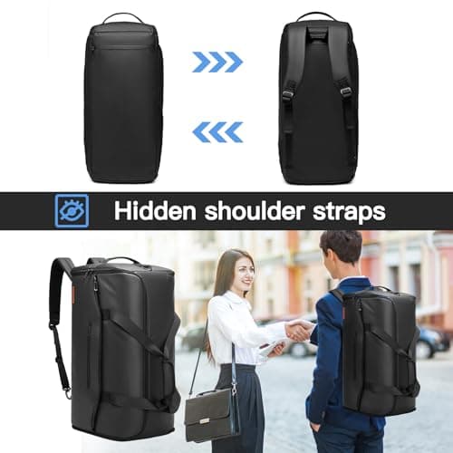 Garment Duffle Bags for Travel,Moulyan Convertible Carry on Garment Bag with Shoe Compartment,3 in 1 Waterproof Travel Suit Bag with Shoulder Strap for Men Women — view 6