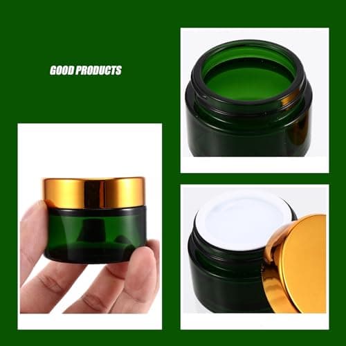 12pcs Refillable Glass Cosmetic Cream Jar 30g — view 6