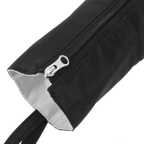 Black Nylon Curling Iron Travel Bag with Heat Resistant Lining — view 3