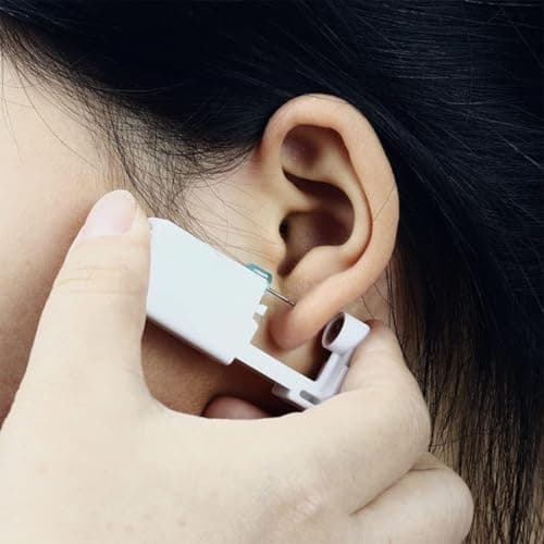CUWERFO 2 Pack Ear Piercing Kit, Nose Piercing Kit, Ear Piercing Gun, Aseptic Disposable Ear Piercing Kit Ear Piercing Gun, for Girls, Women and Men — view 5
