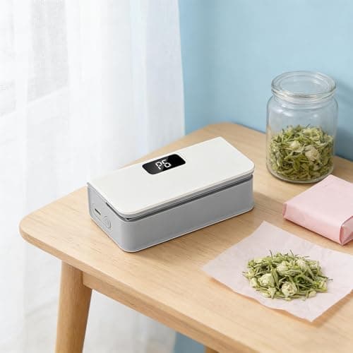 Magnetic Bag Sealing Machine - 6 Levels Magnetic Food Resealer Closer, LED Display Heat Device, Portable Snack Storage Packing Tool | Food Sealing Machine For Chips Sandwich Fridge Travel — view 3