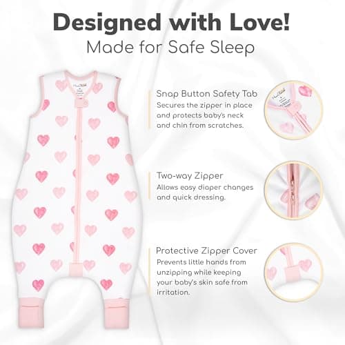 Organic Cotton Toddler Sleeping Bag with Legs 1.0 TOG Sleep Sack 1-Pack — view 4