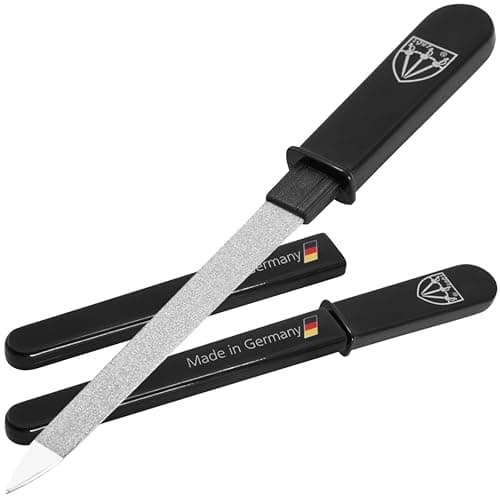 3 Swords Germany Sapphire Metal Pocket Nail File Manicure Travel 2 Pieces