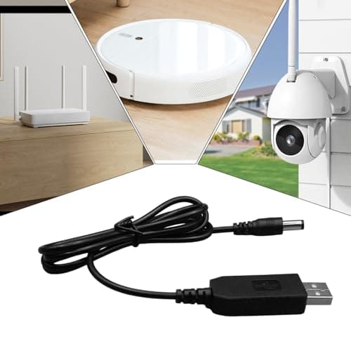 Voltage Step-Up Cable – USB To DC Plug Adapter, 5V To 12V Converter Wire, 5V To 9V, Mini Booster Connector | Portable Transfer Cord With Jack For Router, Table Lamp, Wireless Audio — view 3