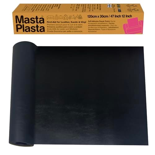 Leather Repair Patch Self Adhesive for Sofa, Car Seat – Black 120×30cm
