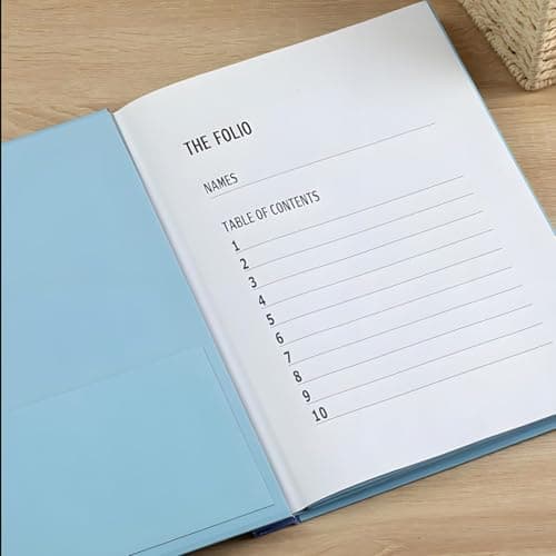 Document Organizer Folio with Labels: Personal Family Document Organizer Binder - Life Binder Organizer Kit with Pockets, Ideal Family Emergency Binder for Important Documents(Blue*1) — view 6