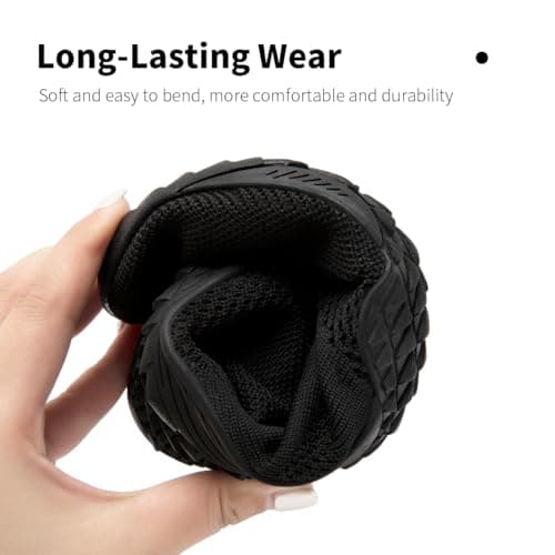 XKOWUO Barefoot Shoes for Men Fitness Training Shoe Zero Drop Minimalist Walking Shoes Flexible and Lightweight for Everyday Comfort All_Black UK 10 — view 3