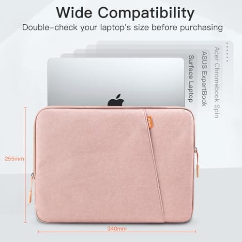 JETech Laptop Sleeve for 13-14 Inch Devices, Rose Gold — view 2
