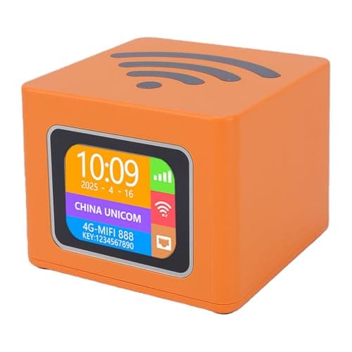 Hamwesh 4G LTE Mobile Hotspot, 3000mAh Battery 32 Devices 300Mbps WiFi Router with SIM Slot LED Display for Travel