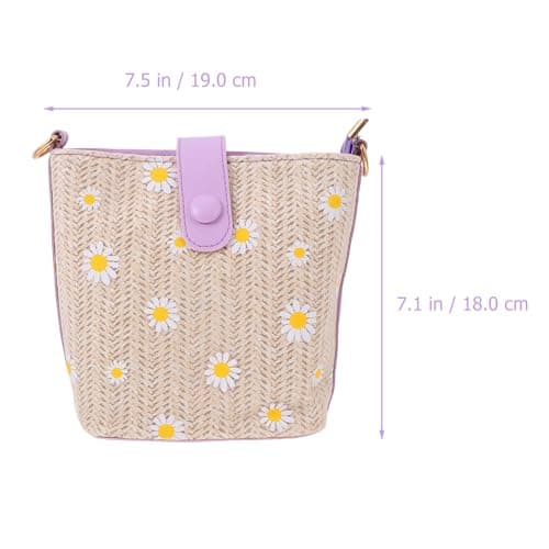 GLEAVI Women Single Shoulder PU Bucket Bag for Travel Everyday Wear Purple — view 4