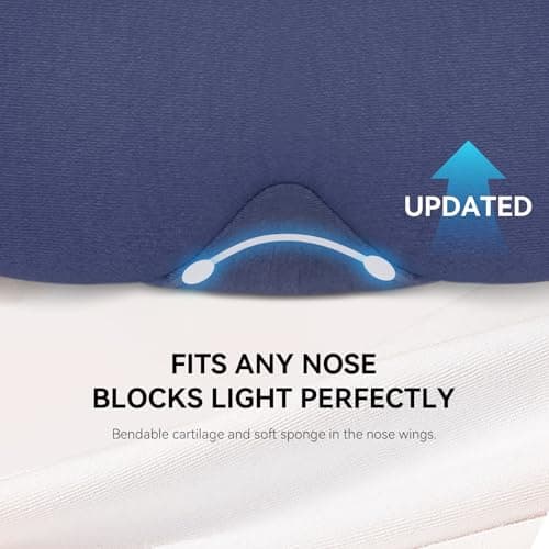 Mavogel Cotton Sleep Mask with Updated Bending Nose Design, 100% Handmade — view 3