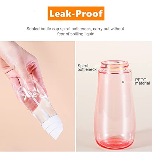 Aurdox Small Spray Bottle, Water Mister Mini Spray Bottle, Aerosol Fine Mist Curly Bottle Empty for Cosmetic Skincare Perfume, Cleaning-2 Pack/50ml — view 6