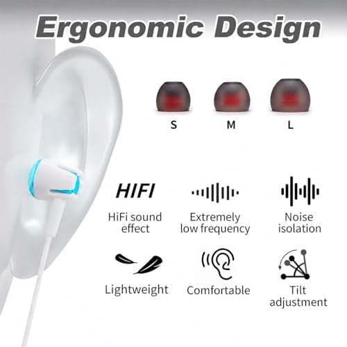 4 Pairs In-Ear Wired Noise Cancelling Headphones for iPad Smartphone Laptop — view 3