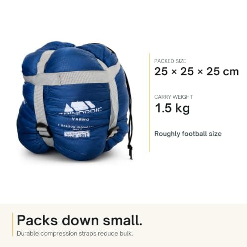 Trinordic 3-Season Camping Sleeping Bag – Rectangular for Adults — view 3