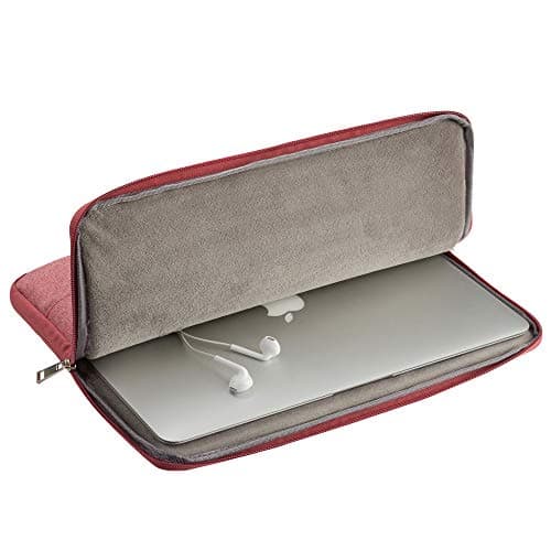 FINDING CASE Macbook Pro 15 inch (A1286/A1398/A1707) Sleeve Pouch Case Shockproof Notebook Carrying Bag for 15-15.4" Laptop Sleeve Handbag with Leather Handle (rose gold) — view 5