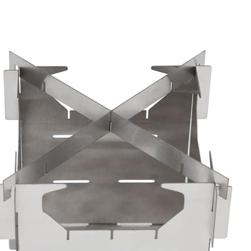 TOWEBOORY Camping Wood Stove, Portable Wood Burning Stove Folding Lightweight Stove with Canvas Bag Stainless Steel stove Outdoor for Travel Hiking Picnic Camping Backpacking — view 6