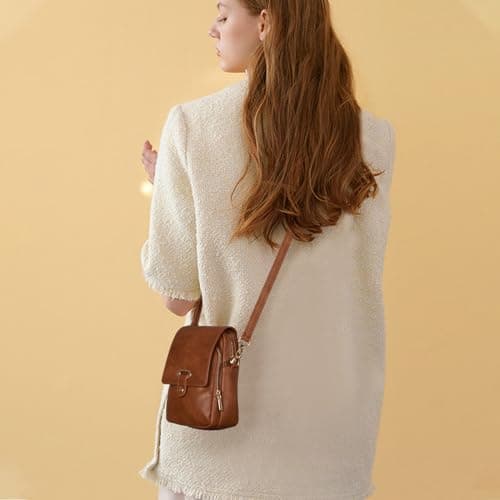 Leathario Cross Body Bag Women, Vegan Leather Phone Bag, Small Women's Cross-Body Bags, Versatile Handbags and Shoulder Bags — view 2