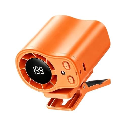 Travel Fan - 8x7cm Adjustable Speeds Rechargeable Waist Cooler | Interactive Clip On Fan | Personal Waist Cooling Gadget For Cycling Traveling Fishing Camping Beach Road Trip Jobsite Men Youth