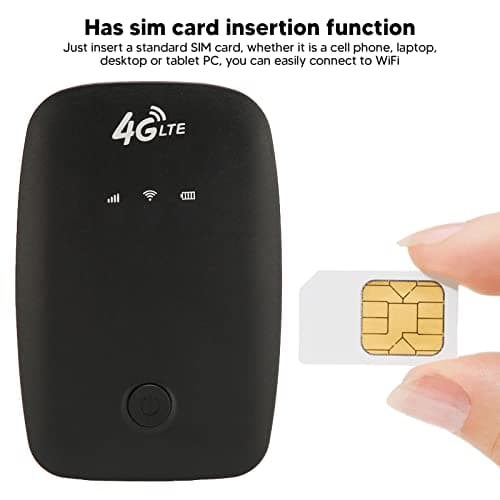 Mobile Hotspot, 4G Mobile WiFi Hotspot SIM Card Slot 2100mAh Battery Portable 4G WiFi Router for Car Users Business Travelers for Secure Internet At Home Or Everywhere You Go — view 2