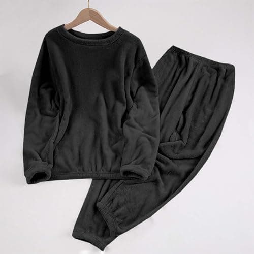 Flodxo Fleece Pyjamas Women Plus Size Teddy Pajamas Set 2 Piece Outfits — view 3