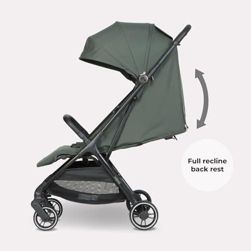 My Babiie MBX6 Autofold Stroller – from Birth to 4 Years (22kg), Foldable & Compact, Lightweight, Travel Buggy for Toddlers, Pushchair Includes Rain Cover - Forest Green — view 6