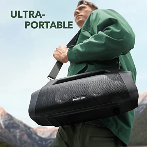 soundcore Anker Motion Boom Plus Bluetooth Speaker, Portable Speaker with 80W Booming Sound, IP67 Waterproof and Dustproof, Type-C, Custom EQ, Bluetooth 5.3, Outdoor Speaker For Camping — view 2
