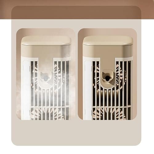Mini Evaporative Air Cooler for Bedroom Desk Quiet USB Fan with Mist Spra — view 6