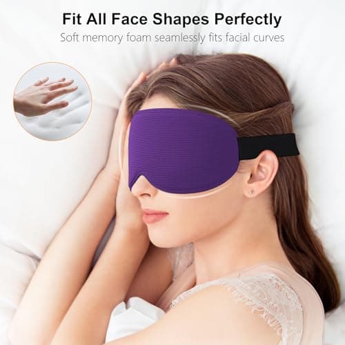 Gritin 100% Blackout Sleep Mask for Women & Men-Zero Eye Pressure Eye Mask — view 5