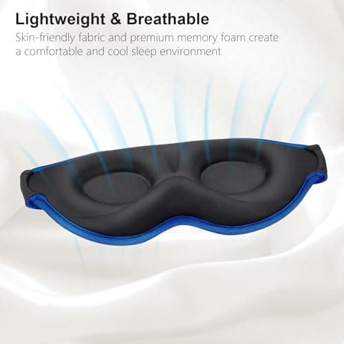 Gritin 100% Light Blocking Sleep Masks for Men&Women-Zero Eye Pressure Mask — view 6