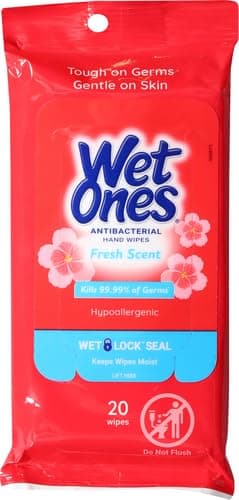 Wet Ones Antibacterial Hand Wipes, 20 Count — view 2