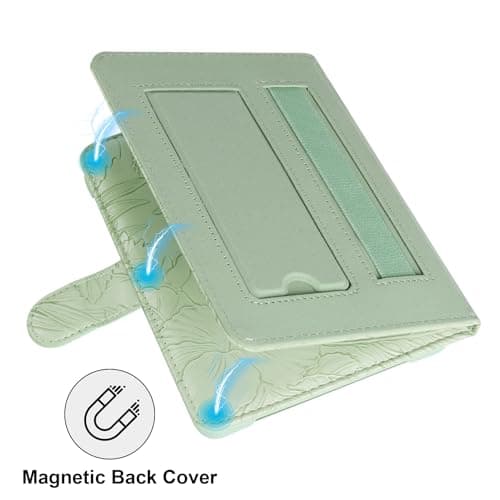 HoYiXi Universal Case For 6.8",7" eReader,Compatible with Kindle/Kobo Clara HD/Kobo Clara 2E/Paperwhite/PocketBook/Tolino eReader,with HandStrap/Kickstand, Cover for 6.8"-7'' eReaders,Green — view 4