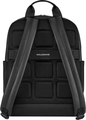 Moleskine Classic Collection Laptop Backpack PRO, Fits up to 14" Laptop / Tablet / iPad, Size 30 x 41 x 12 cm, Black — view 3