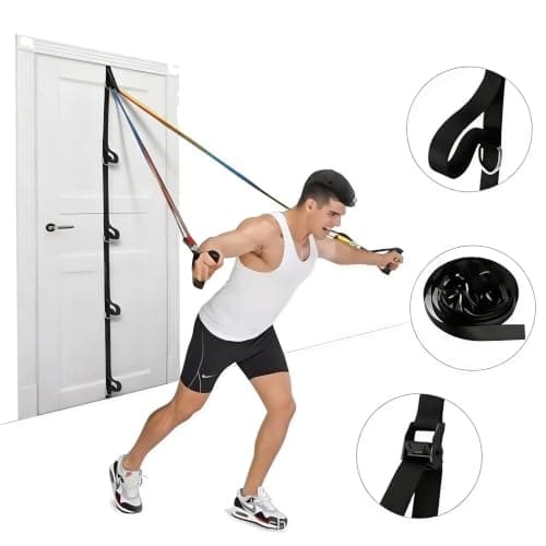 RCGOFOLLOW Door Anchor Strap No Drill Resistance Band Home Gym Portable — view 3
