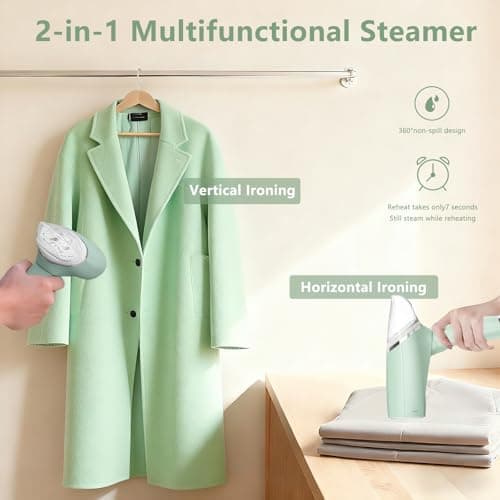 Annmiir Handheld Garment Steamer for Clothes, Extreme Steam iron 1000W, Portable Handheld Design — view 3