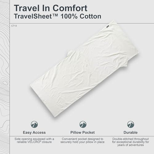 Cocoon Cotton TravelSheet (Natural, 86-Inch x 35-Inch) — view 4