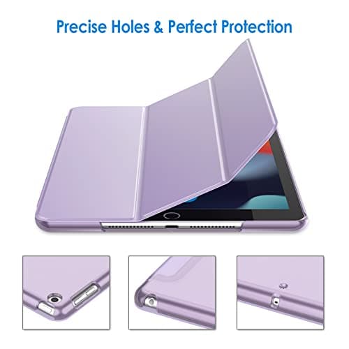 JETech Case for iPad 9th/8th/7th Gen 10.2", Light Purple — view 3