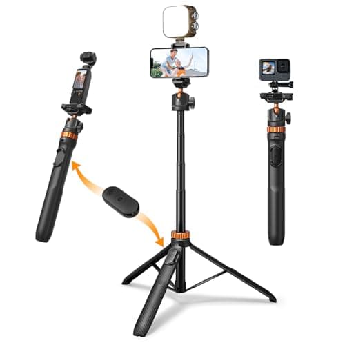 K&F CONCEPT Selfie Stick Tripod, 62''/158cm Phone Tripod