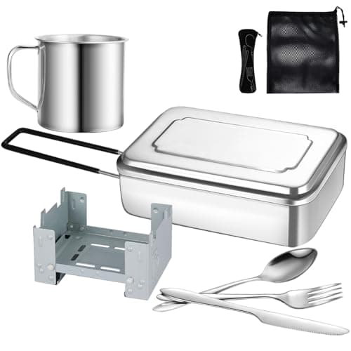 Camping Mess Tin,Mess Tins for Camping Suitable for Camping & Festivals