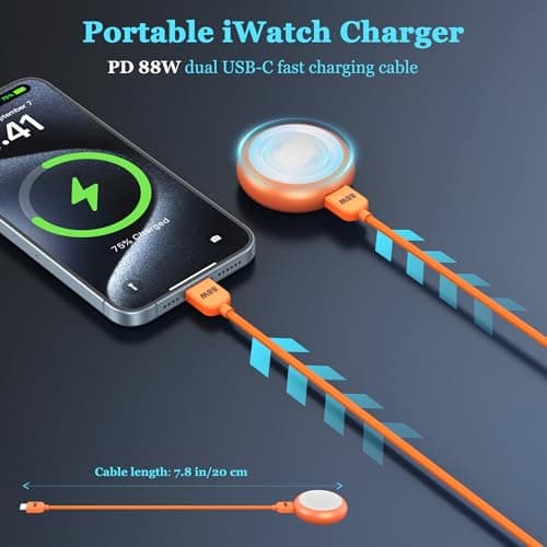 【5W】for Apple Watch Charger, 88W Fast Charging USB-C Cable — view 5