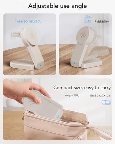3 in 1 Magnetic foldable Charger,Travel Wireless Charging Station for Apple — view 6