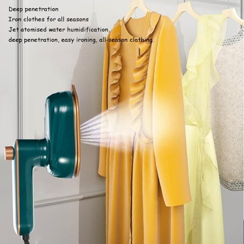 Ironizze Pro, Ironizze Pro Portable Steam Iron The Revolution In Clothing Care,Portable Mini Ironing Machine Travel Mini Steam Iron, Foldable Handheld Steamer,Dry and Wet Ironing for Home Travel-green — view 3